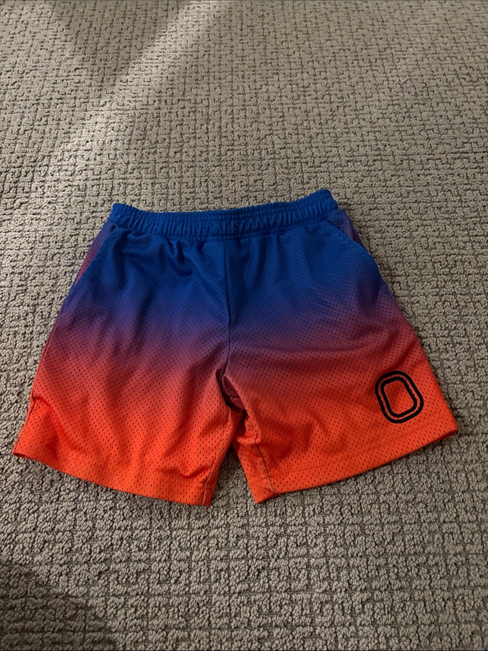 Kids overtime Gradient Blue to Orange Athletic Shorts